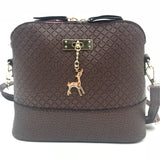 2017 Women Shoulder Bags Fashion Mini Bag With Deer Toy Shell Shape Women Small  Messenger Crossbody Bag Ladies Zipper HandBags