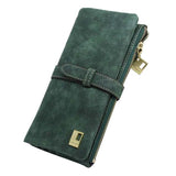 Women Wallets fashion trends pumping frosted multi-card pu leather two fold wallet lady Ms. Long purse card