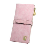 Women Wallets fashion trends pumping frosted multi-card pu leather two fold wallet lady Ms. Long purse card