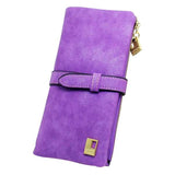 Women Wallets fashion trends pumping frosted multi-card pu leather two fold wallet lady Ms. Long purse card