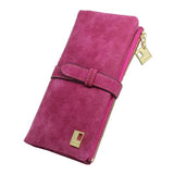 Women Wallets fashion trends pumping frosted multi-card pu leather two fold wallet lady Ms. Long purse card