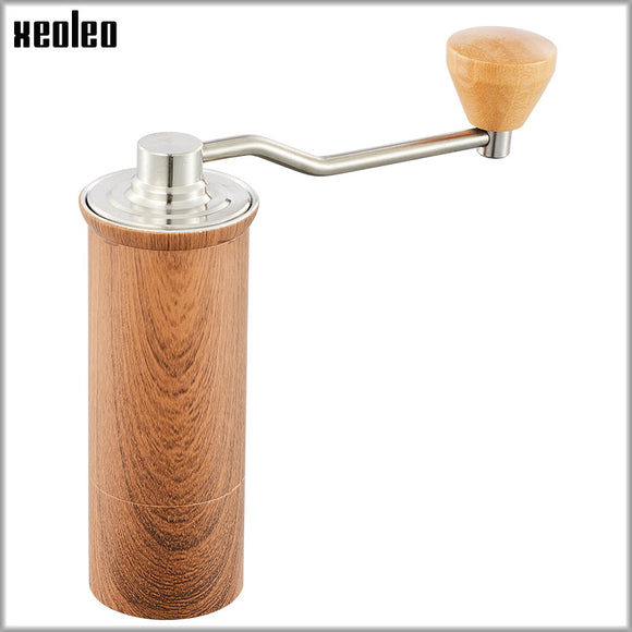 XEOLEO High quality Manual Coffee grinder 45MM Aluminum Coffee miller Black/Brown/Silver 15g Mini Coffee milling machine