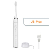 Sonic Electric Toothbrush Rechargeable Tooth Brushes 4 Replacement Heads Cleaning Teeth Sonic Electric Toothbrush Adult Brush