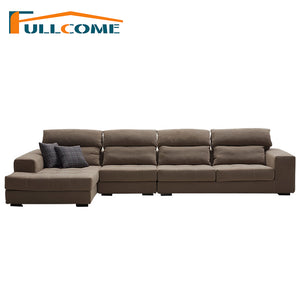 China Luxury Home Furniture Modern Fabric Scandinavian Sofa Set Living Room Furniture Chair L Shape Corner Sectional Sofas