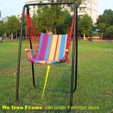 Boutique Beach Hammocks Garden Camping Travel Swing Outdoor Furniture Hanging Chair for Xmas Gift Cotton with Sponge