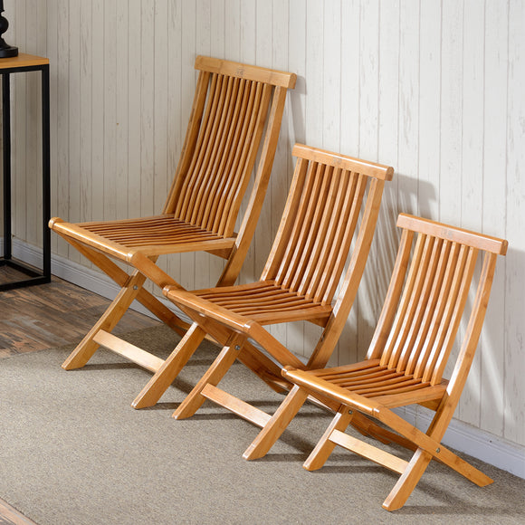 Bamboo Furniture Fishing Chair Folding Stool Indoor/Outdoor Use Multifunctional Portable Lightweight Chair For Garden or Beach
